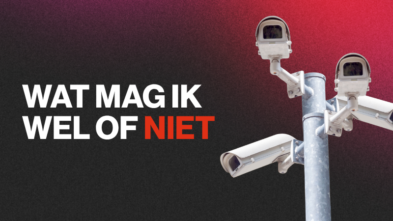 beveiligingscamera aan de muur