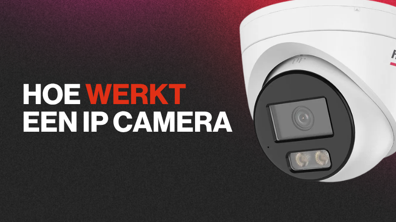 Hikvision IP camera aan de wand