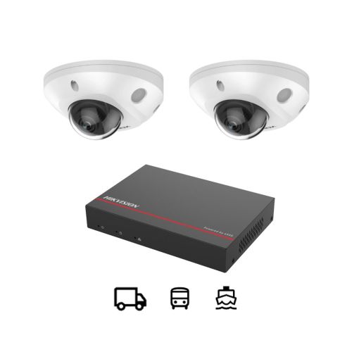 2x 4MP Smart Hybrid Acusense camera's met recorder 2 TB SSD schokbestendig-oud main product photo