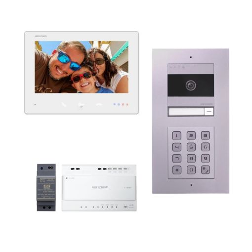 DS-KIS704EY-ACF - 2-Draads HD Villa Intercom Kit (inbouw) main product photo