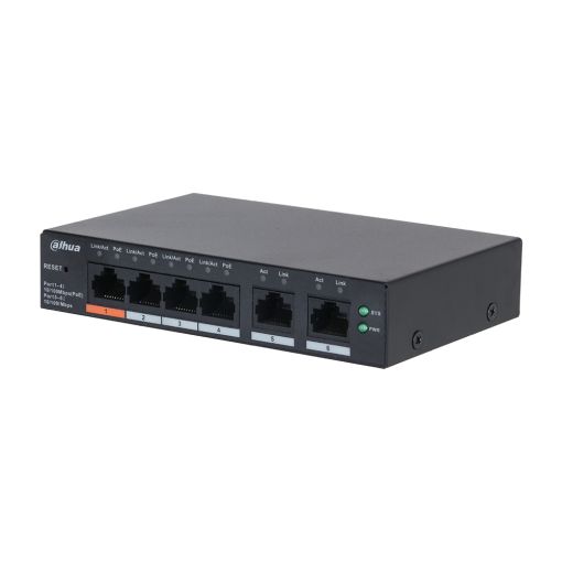 CS4006-4ET2ET-60 – 6-Poorts Cloud Managed Desktop PoE Switch main product photo
