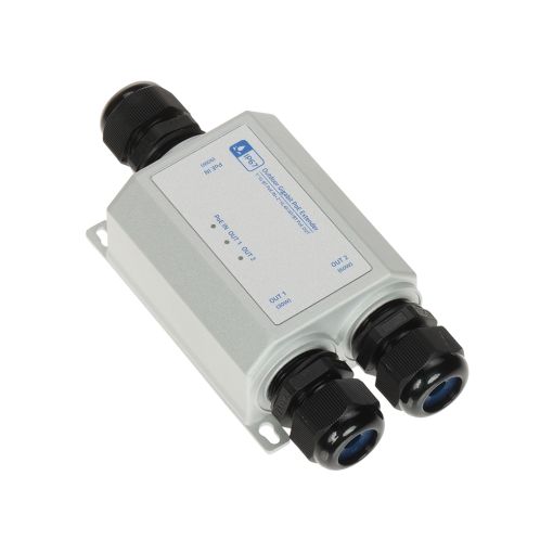 SPT-POE/2-POE-1G-IP67 – Gigabit Outdoor PoE Extender (1×PoE-in → 2×PoE-out) main product photo