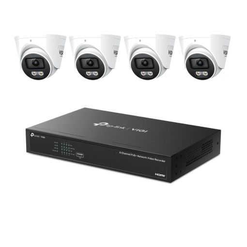TP-Link VIGI Cameraset – 4x InSight S445S 4MP ColorPro 2.0 met 8-kanaals PoE+ NVR main product photo