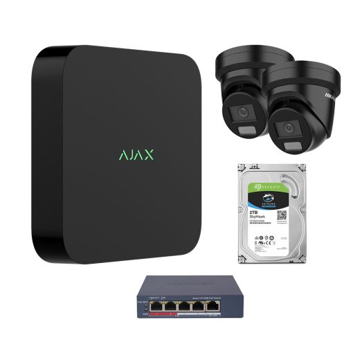 2x 8MP 2.8mm smart Hybrid ColorVu 3.0 met NVR main product photo