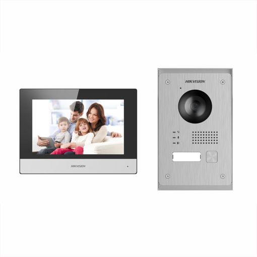 DS-KIS703-P - 2MP inbouw/opbouw intercom set 2 draads en wifi main product photo