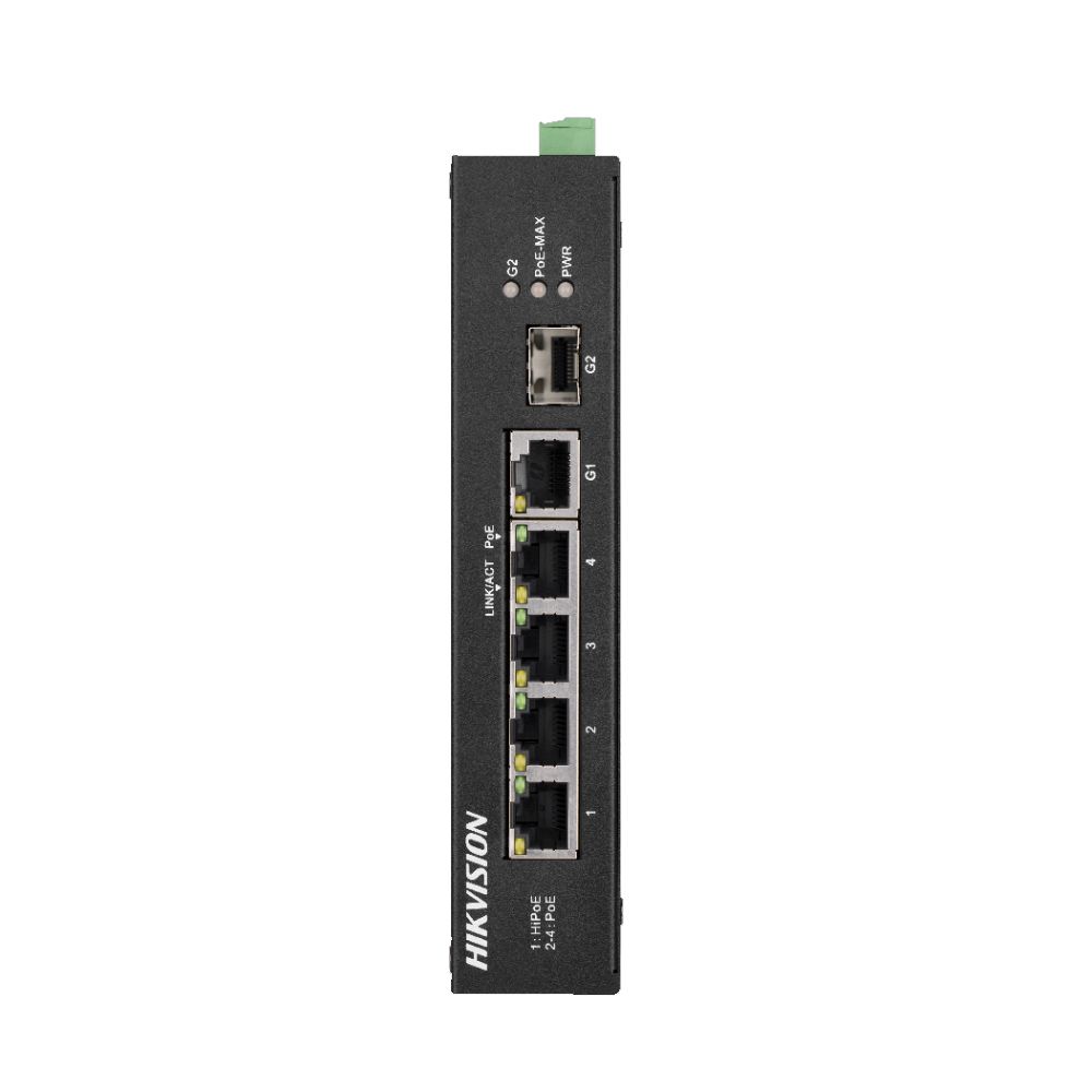 Switch HiPoE X-Security - 6 Ports PoE (RJ45) + 4 Ports Uplink (SFP