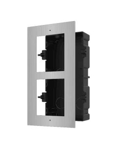 Voordelig en goed Hikvision DS-KD-ACF2/S - inbouwframe tweevoudig RVS