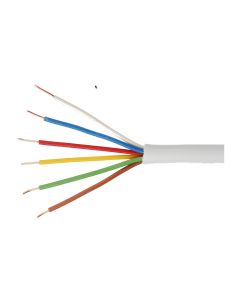 Voordelig en goed ProAlarm 6X0.5mm onafgeschermde alarmkabel met massieve kern (100 meter)