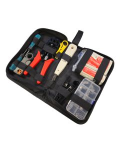 Voordelig en goed ProAlarm Netwerk gereedschap kit - LAN-tester, LSA-ponstool, krimptang en snij-/striptang