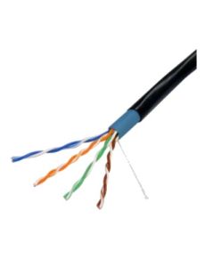 Voordelig en goed Safire UTP5E-300 - CAT5E UTP-kabel volledig koper zwart rond 305 meter