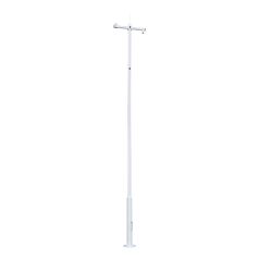 Voordelig en goed ProAlarm POLE-600-D - Cameramast pakket 6.00 m hoog wit