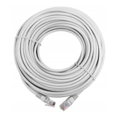 Voordelig en goed ProAlarm UTP LAN - CAT5E netwerkkabel grijs rond 50 meter