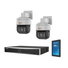 Voordelig en goed Hikvision 2x 4MP x 32 zoom Darkfighter PTZ met NVR voor schepen