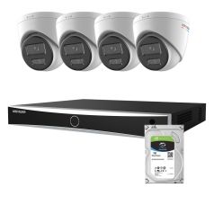 Voordelig en goed Hikvision 4 x 4MP 2.8mm Smart Hybrid Value Serie met NVR