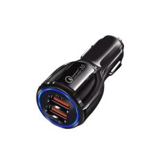 Voordelig en goed ProAlarm 12V Quick Charge USB Autolader – Dubbele Poort, Snelladen QC 3.0