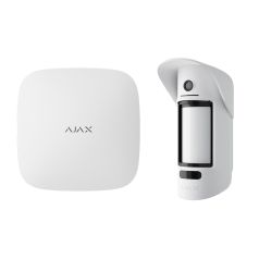 Voordelig en goed Ajax Systems Ajax Opritverklikker Set – MotionCam Outdoor en Hub 2 (4G) - Bewegingsdetectie met fotobevestiging