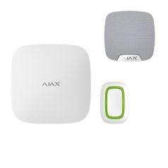 Voordelig en goed Ajax Systems Paniekknop Alarm Systeem met Sirene – Ajax Button + Hub 2 (4G) + HomeSiren