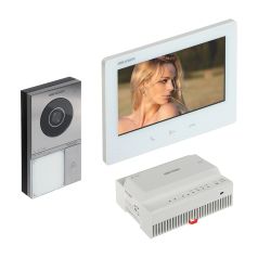 Voordelig en goed Hikvision DS‑KIS705EY – Complete 2‑Wire HD Video‑Intercomset