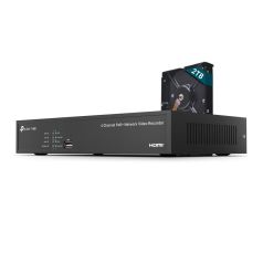 Voordelig en goed TP-Link VIGI NVR1004H-4P-2TB - 4 Kanaals PoE NVR met 2TB HDD