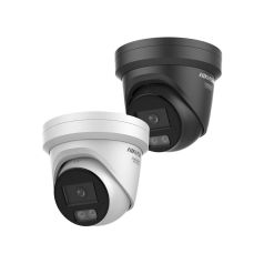 Voordelig en goed Hikvision DS-2CD23126G3-IS2UY/SL – 12MP AcuSense Turret Camera met Actieve Afschrikking