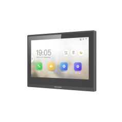 Voordelig en goed Hikvision DS-KH6351-WTE1 – 7 Inch IP Binnenpost met Touchscreen en Metalen Frame