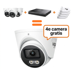 Voordelig en goed TP-Link VIGI VIGI Actieset – 4x InSight S445S + 1x NVR2008H-8MP + 4x VJB-240 Wandbeugel