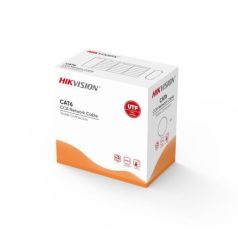 Voordelig en goed Hikvision DS-1LN6UU/CCA – Cat6 U/UTP Netwerkkabel 305 Meter CCA PVC 23AWG