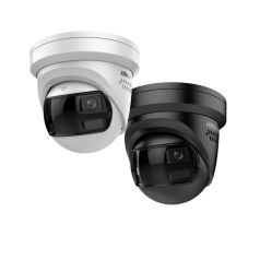 Voordelig en goed Hikvision DS-2CD2383G2P-LISU/SL – 8MP 180 Graden Panoramische AcuSense Turret Camera met Actieve Afschrikking