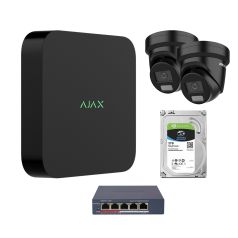 Voordelig en goed Ajax Systems 2x 8MP 2.8mm smart Hybrid ColorVu 3.0 met NVR