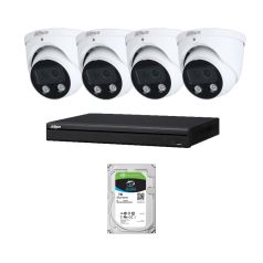 Voordelig en goed Dahua 4x 4MP 2.8mm IR WizMind met NVR