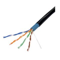 Voordelig en goed Safire UTP5E-300 - CAT5E netwerkkabel buiten volledig koper zwart 305 meter (Bare Cooper)