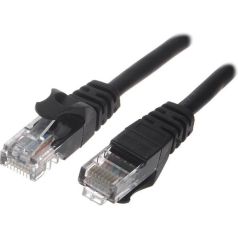 Voordelig en goed ProAlarm RJ45 Patchkabel - CAT5E zwart rond 1.5 meter