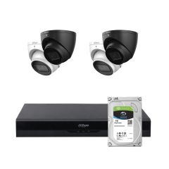 Voordelig en goed Dahua 2x 8MP 2.8mm Wizsense cameraset met NVR