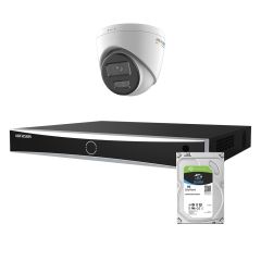Voordelig en goed Hikvision 1 x 4MP 2.8mm Smart Hybrid Value Serie met NVR-oud