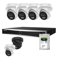 Voordelig en goed Hikvision 4x 4MP 2.8mm Acusense Smart Hybrid met NVR