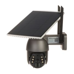 Voordelig en goed Apti APTI‑W21S4G‑TUYA‑S2B – 4G PTZ Zonnepaneel Buitencamera met Accu