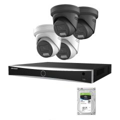 Voordelig en goed Hikvision 2x 8MP 2.8mm Colorvu 3.0 Smart Hybrid met 8 kanaals NVR-oud
