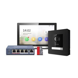 Voordelig en goed Hikvision KIS-602Black -  2MP IP Modulaire intercom set zwart