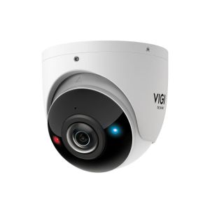 Voordelig en goed VIGI InSight S485PI – 8MP IR Panoramic AI Turret Camera met Actieve Afschrikking