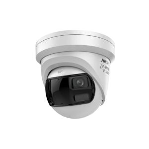 Voordelig en goed Hikvision DS-2CD2383G2P-LISU/SL – 8MP 180 Graden Panoramische AcuSense Turret Camera met Actieve Afschrikking