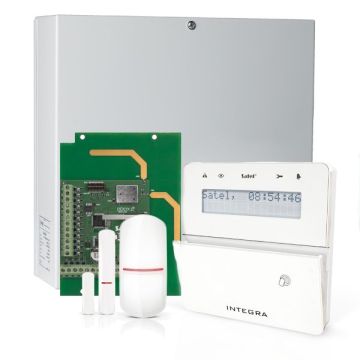 Voordelig en goed Satel INTEGRA 32 RF - Wit proximity LCD bediendeel, RF module, draadloze multifunctionele detector en PIR