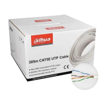 Voordelig en goed Dahua PFM920I-5EUN - CAT5E UTP kabel 305 meter 100% koper met solid aders